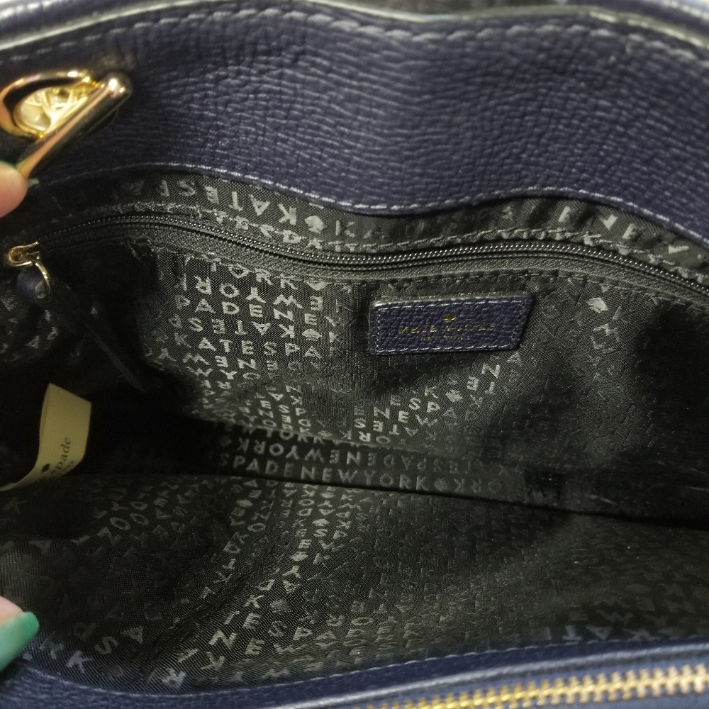 πHPπKate Spade Briar Lane Night Rose Meena Satchel - Picture 9 of 16